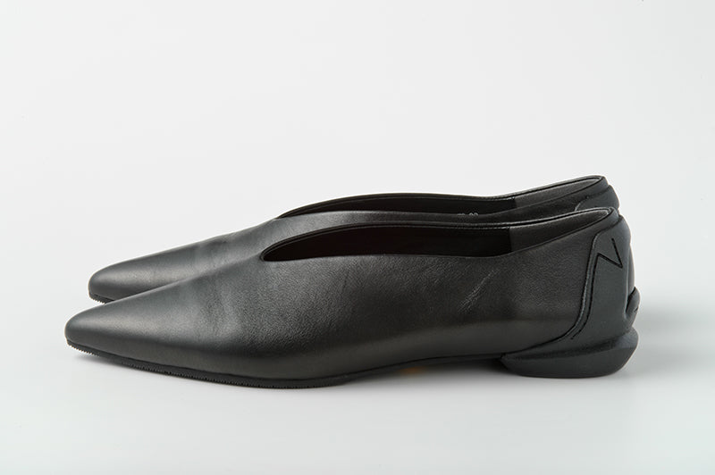 SHISEI フラットパンプス ブラック 36.5 SHISEI フラットパンプス ブラック 36.5 SHISEI フラットパンプス