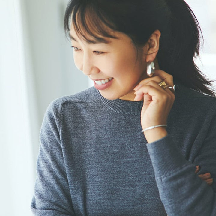 ★＜追加受注 9/6(水) 12:00～＞【スローン×ミモレ別注】ダブルフェイスニット　新色グレー【期間限定】