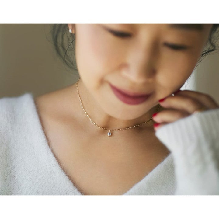 ★【ミモレ別注】ENEYラボグロウンダイヤモンドネックレス