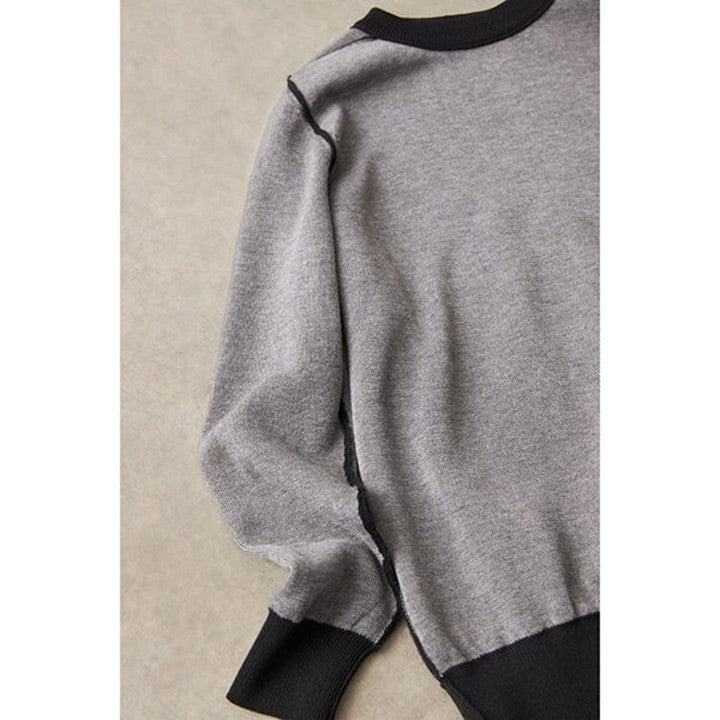 ★＜追加受注 8/27(日) 21:00～＞【スローン×ミモレ別注】ダブルフェイスニット　ブラック【期間限定】 残り1点