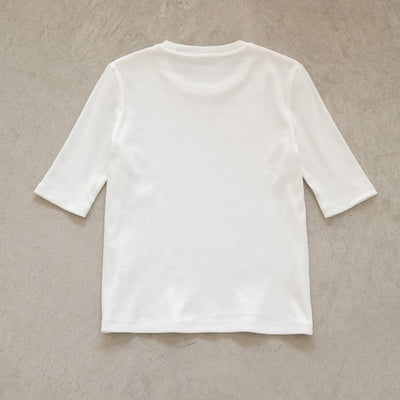 ★【ミモレ別注】スローンリブTシャツ＜ホワイト＞