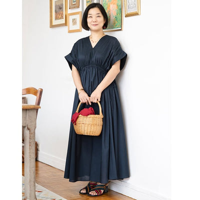 ★ミモレ別注・カレンソロジーネイビータックワンピース【期間限定】