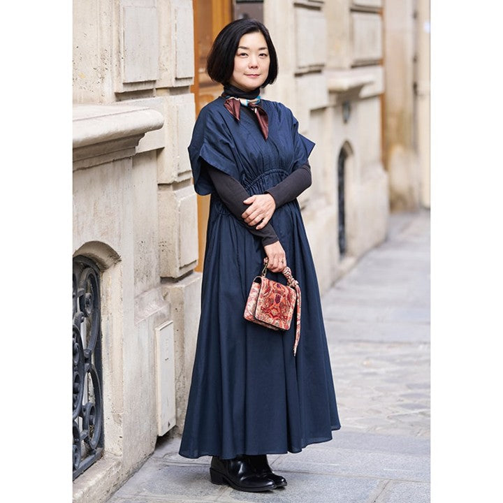 ★ミモレ別注・カレンソロジーネイビータックワンピース【期間限定】