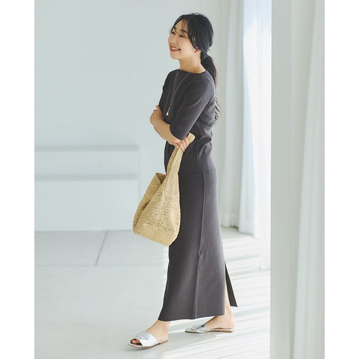 ☆mi-mollet × Demi-Luxe BEAMS シンプルタイトニットスカート.M【期間