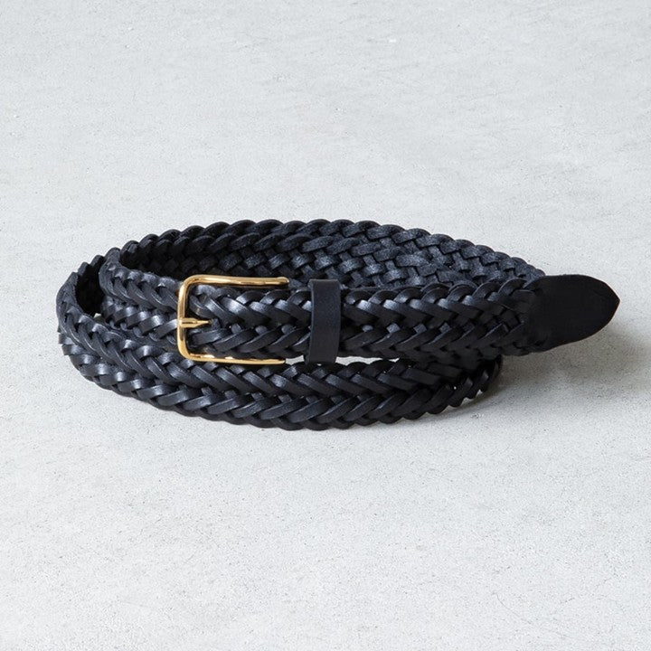 ★【ミモレ別注】マヌエラの牛革メッシュベルト〈ゴールド〉【期間限定】