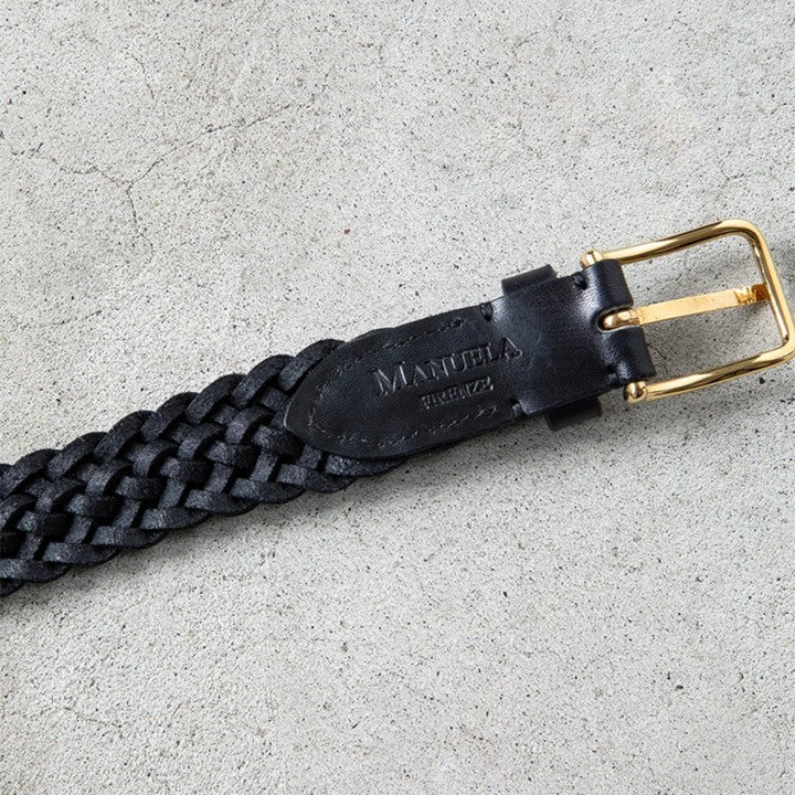 ★【ミモレ別注】マヌエラの牛革メッシュベルト〈ゴールド〉【期間限定】