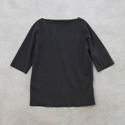 ★mi-mollet × Demi-Luxe BEAMS　シンプルボートネックニット.M【期間限定】