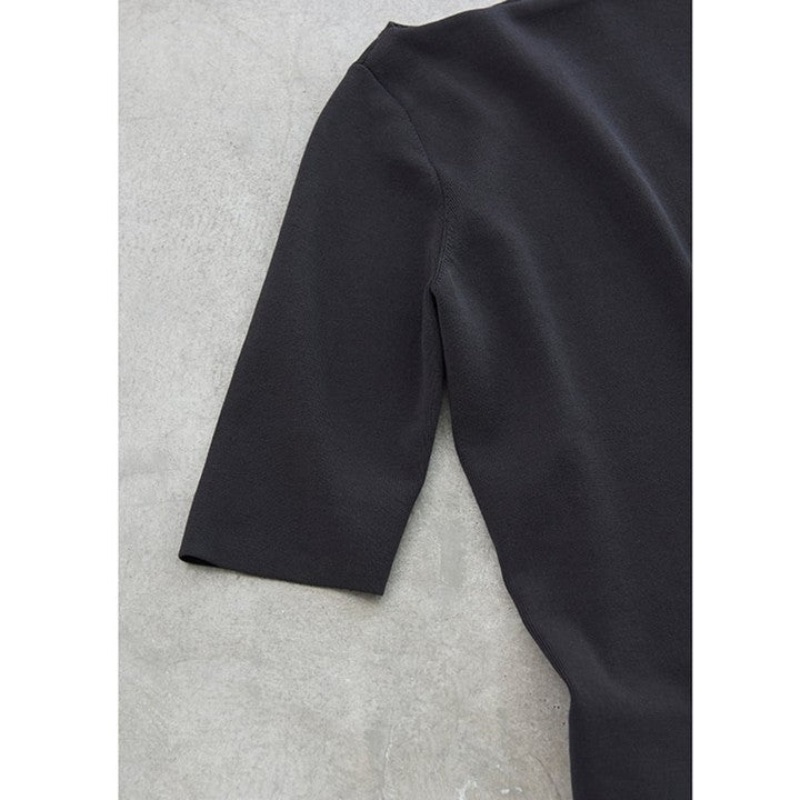 ★mi-mollet × Demi-Luxe BEAMS　シンプルボートネックニット.M【期間限定】