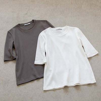 ★【ミモレ別注】スローンリブTシャツ＜ホワイト＞