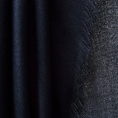 ★＜追加受注 7/23(日) 9:00～＞ミモレ別注・アソースメレのカシミヤシルク混ブラックストール【期間限定】