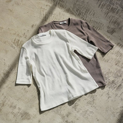 ★【ミモレ別注】スローンリブTシャツ＜ホワイト＞