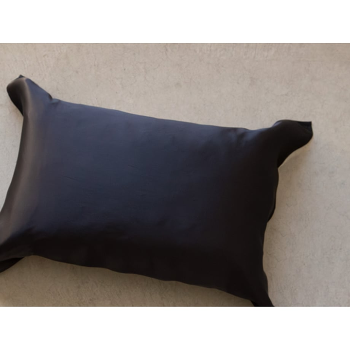 ★DRESS HERSELF シルクピローカバー ２枚セット＜シャンパンゴールド＆チャコールグレー＞（アロマミスト付） 残り3点