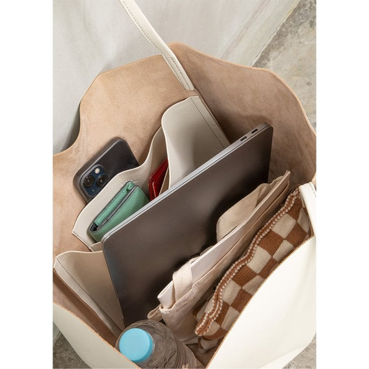 ★【ミモレ別注】SCUEトートバッグ　新色アイボリー【期間限定】