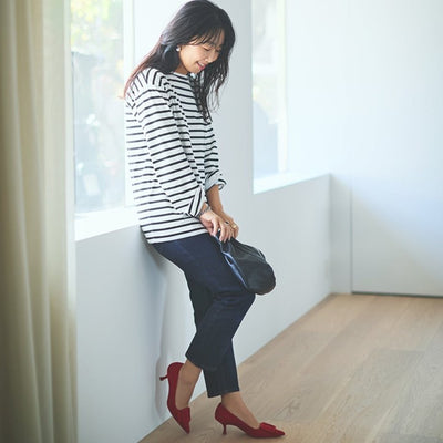 ★〈追加販売〉ミモレ別注 ラスパイユ ボーダーカットソー【数量限定】