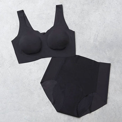 ★エブリデイ吸水ショーツとブラ＜ブラック＞