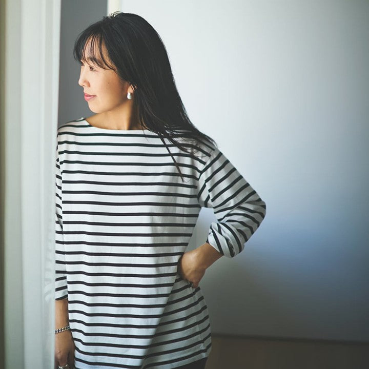 ★〈追加販売〉ミモレ別注 ラスパイユ ボーダーカットソー【数量限定】