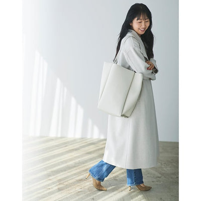 ★【ミモレ別注】SCUEトートバッグ　新色アイボリー【期間限定】