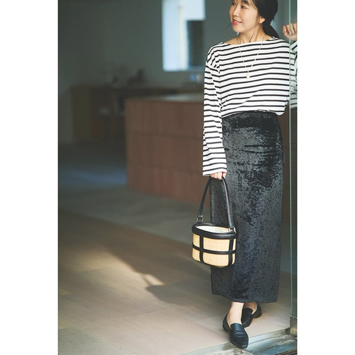 ★〈追加販売〉ミモレ別注 ラスパイユ ボーダーカットソー【数量限定】