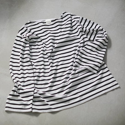 ★〈追加販売〉ミモレ別注 ラスパイユ ボーダーカットソー【数量限定】