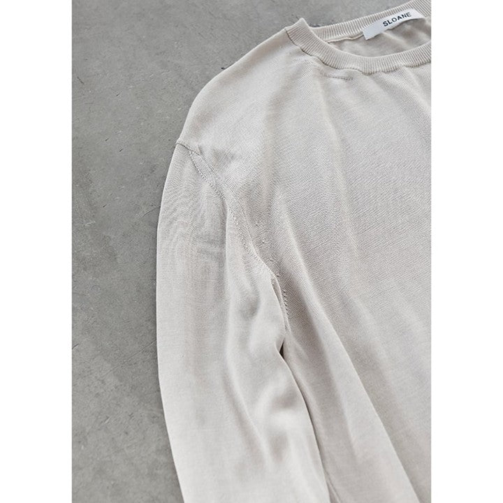 ★＜追加販売＞ミモレ別注・スローン シルクニット【数量限定】