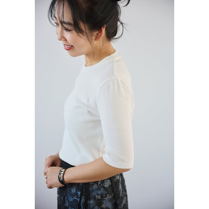 ★【ミモレ別注】スローンリブTシャツ＜ホワイト＞