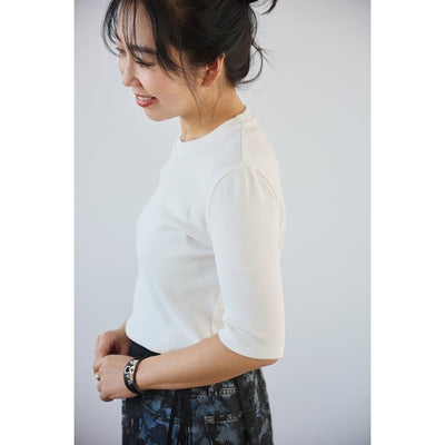 ★【ミモレ別注】スローンリブTシャツ＜ホワイト＞