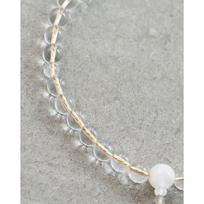 ★shuo【３点セット】クリスタル数珠・数珠袋・袱紗