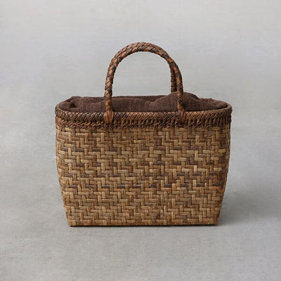 加根古工房のくるみのかごバッグ