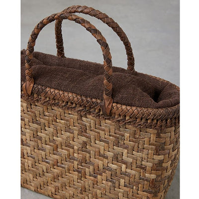 加根古工房のくるみのかごバッグ