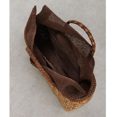 加根古工房のくるみのかごバッグ