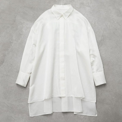 ★＜追加販売＞ミモレ別注・ル フィルのシアーシャツ＜ホワイト＞【数量限定】