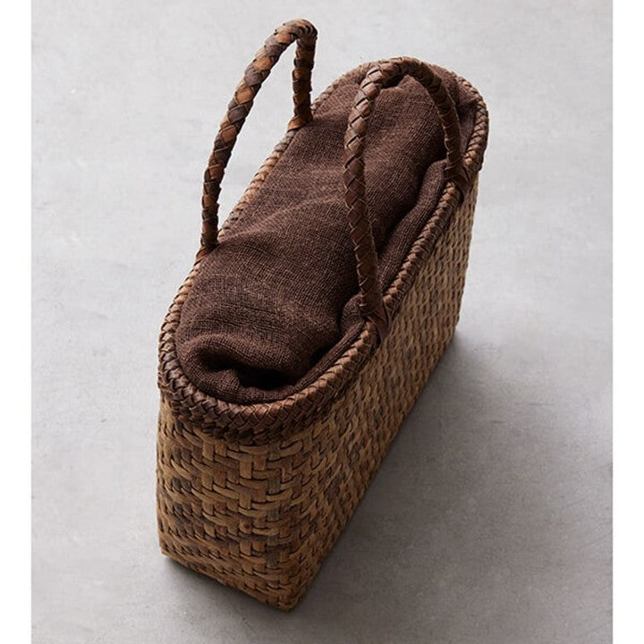 加根古工房のくるみのかごバッグ