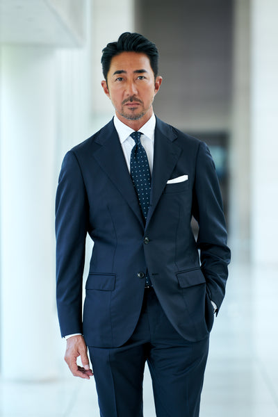 【日本の匠シリーズ】頂上スーツ ネイビー【限定100着】