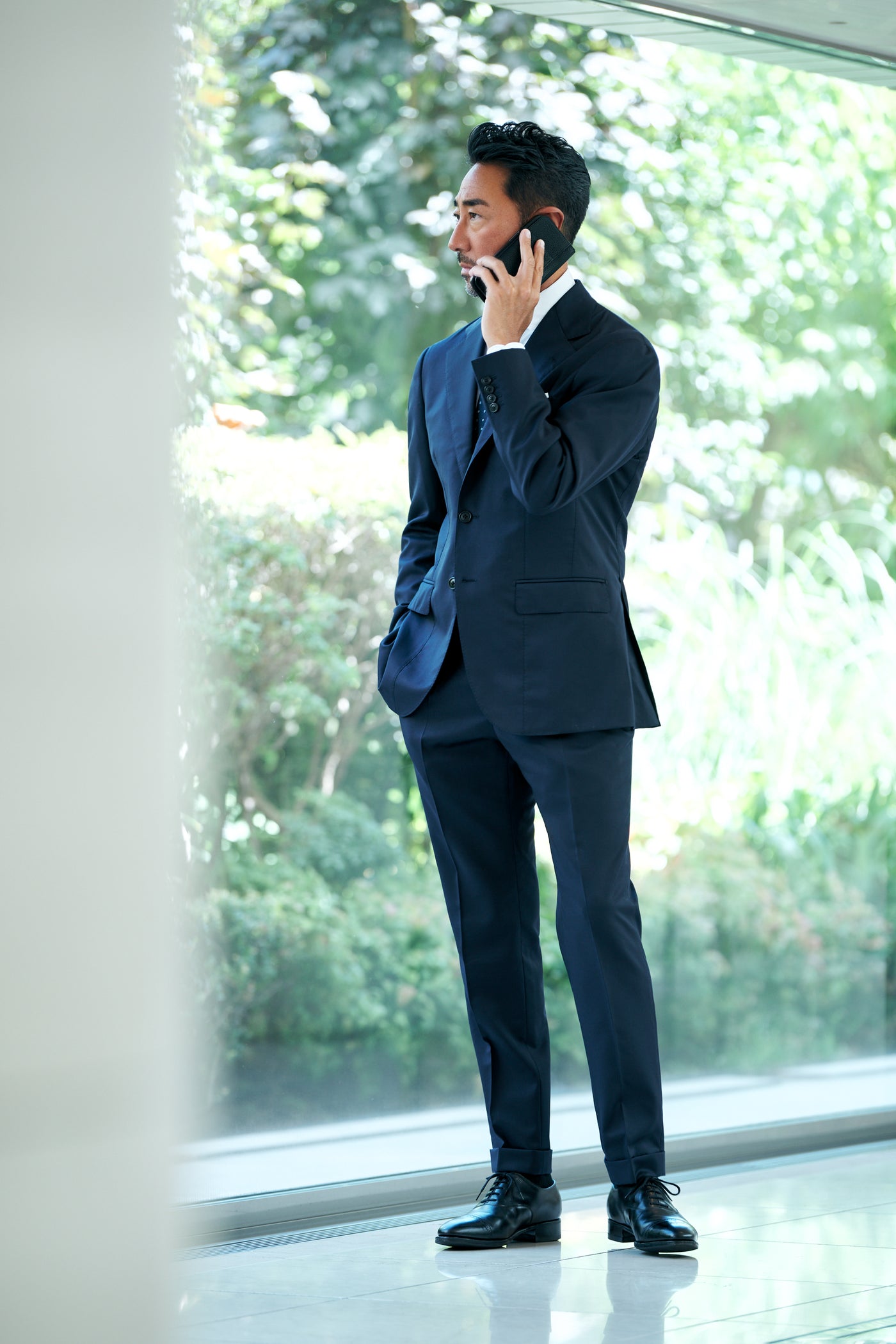 【日本の匠シリーズ】頂上スーツ ネイビー【限定100着】