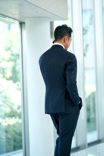 【日本の匠シリーズ】頂上スーツ ネイビー【限定100着】