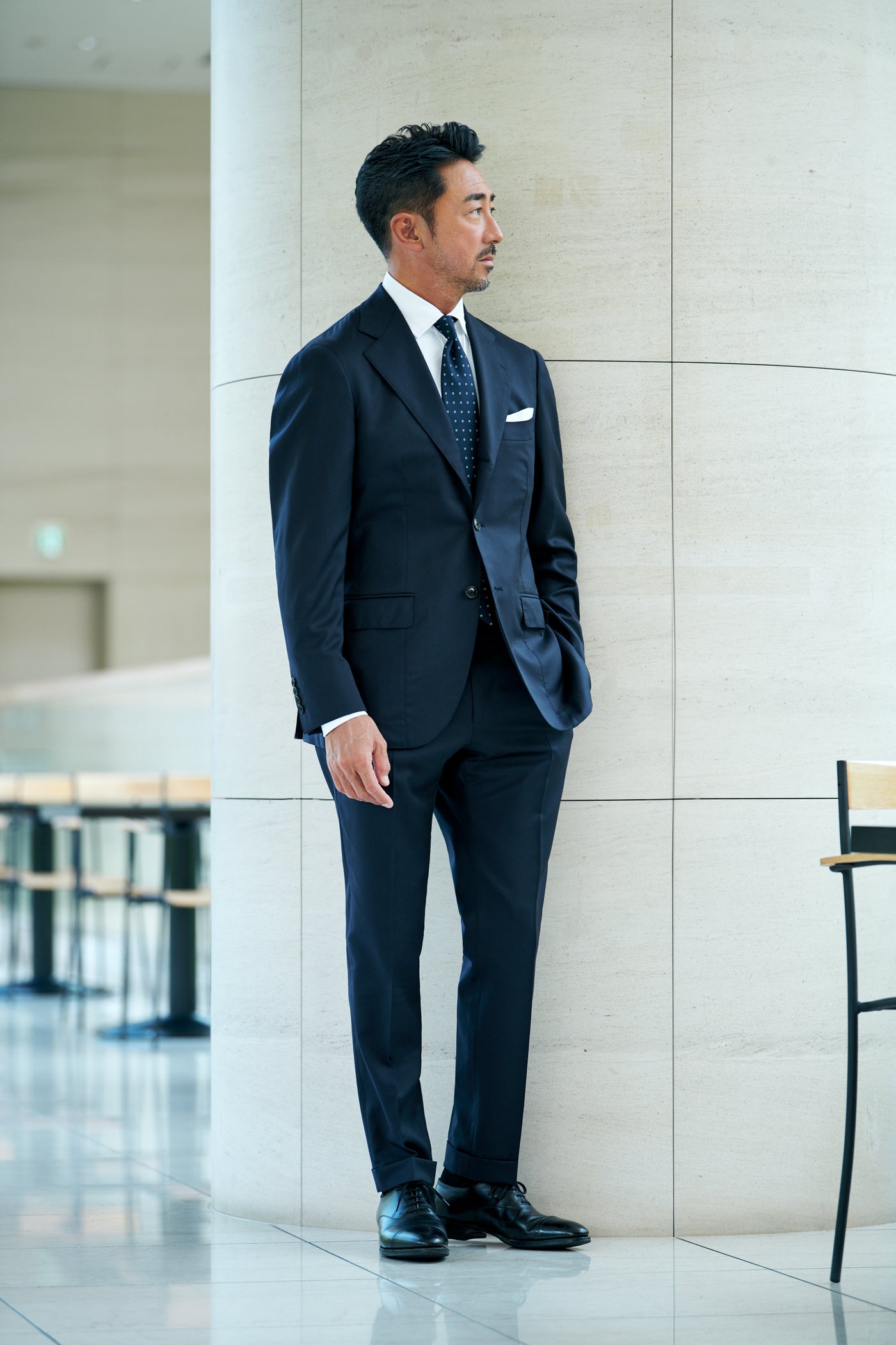 【日本の匠シリーズ】頂上スーツ ネイビー【限定100着】