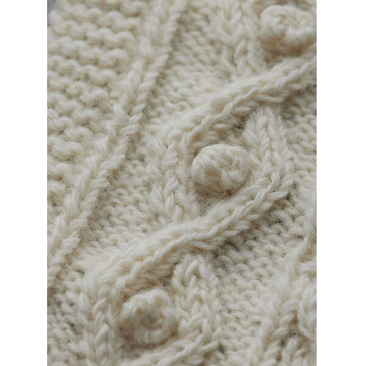 ヒツキのニットカバー付きかごバッグ