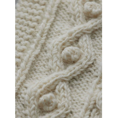 ヒツキのニットカバー付きかごバッグ