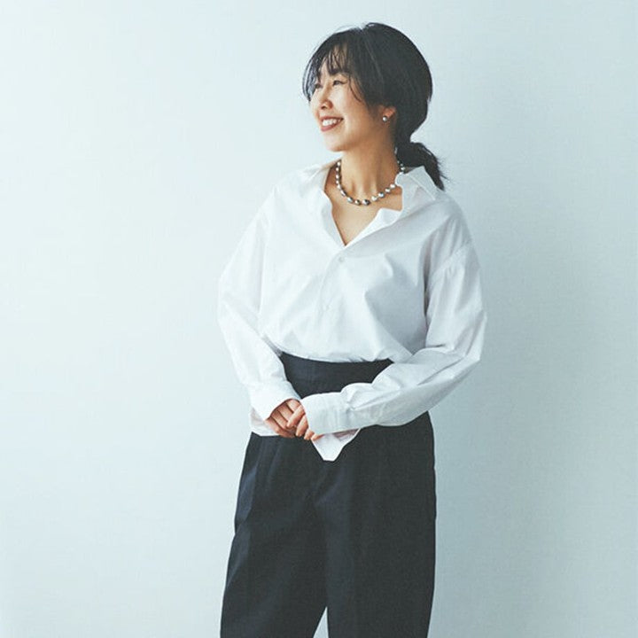 ボン マジック　ミモレ別注・黒蝶バロックパール一連ネックレス