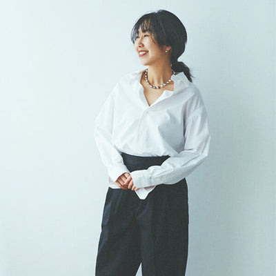 ボン マジック　ミモレ別注・黒蝶バロックパール一連ネックレス