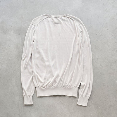 【ミモレ別注】スローン　シルククルーネックニット 〈ベージュ〉