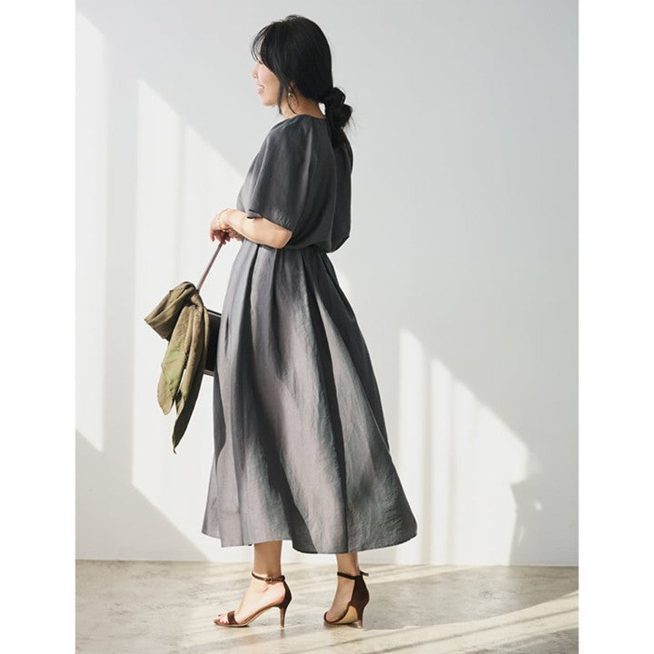 ★【ミモレ別注】アンタイトル タックフレアブラウス