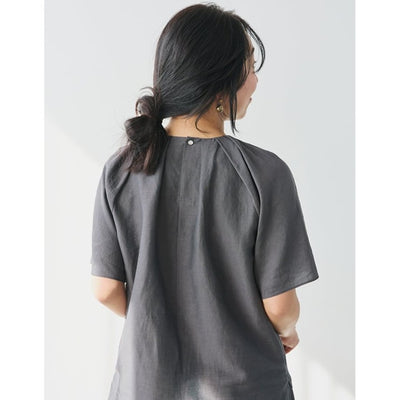 ★【ミモレ別注】アンタイトル タックフレアブラウス