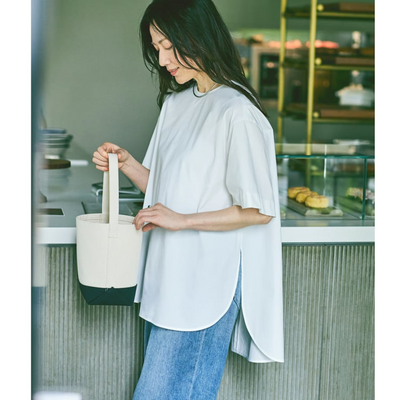 ★山根亜希子さんコラボ・ル フィルのTブラウス＜ホワイト＞