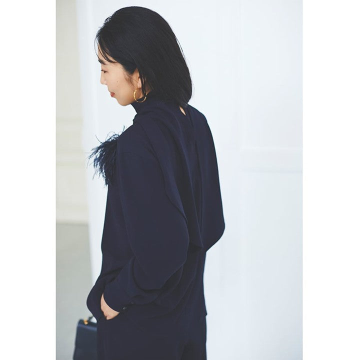 ★追加販売【ミモレ別注】ウィム ガゼット バックサテンボウタイブラウス