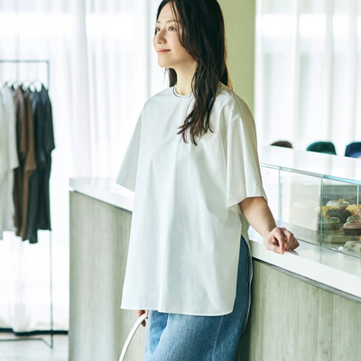 ★山根亜希子さんコラボ・ル フィルのTブラウス＜ホワイト＞