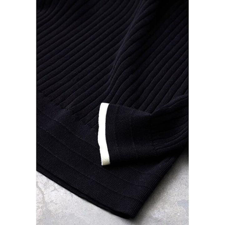 ★＜追加受注：1/31(火)12:00～＞ミモレ×スローン別注バイカラー七分袖ニット【期間限定】