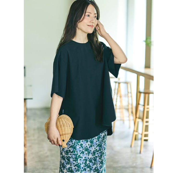 ★山根亜希子さんコラボ・ル フィルのTブラウス＜ブラック＞