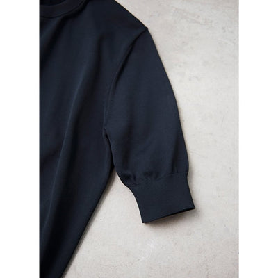 ★【ミモレ別注】スローン 半袖黒ニット【数量限定】