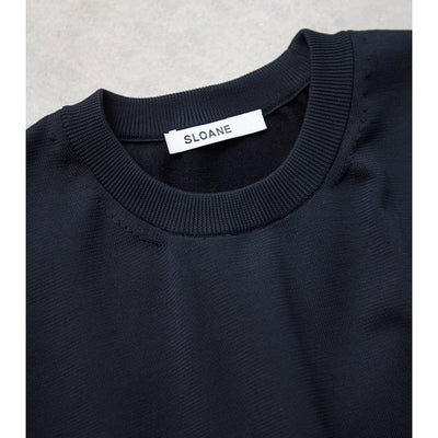 ★【ミモレ別注】スローン 半袖黒ニット【数量限定】